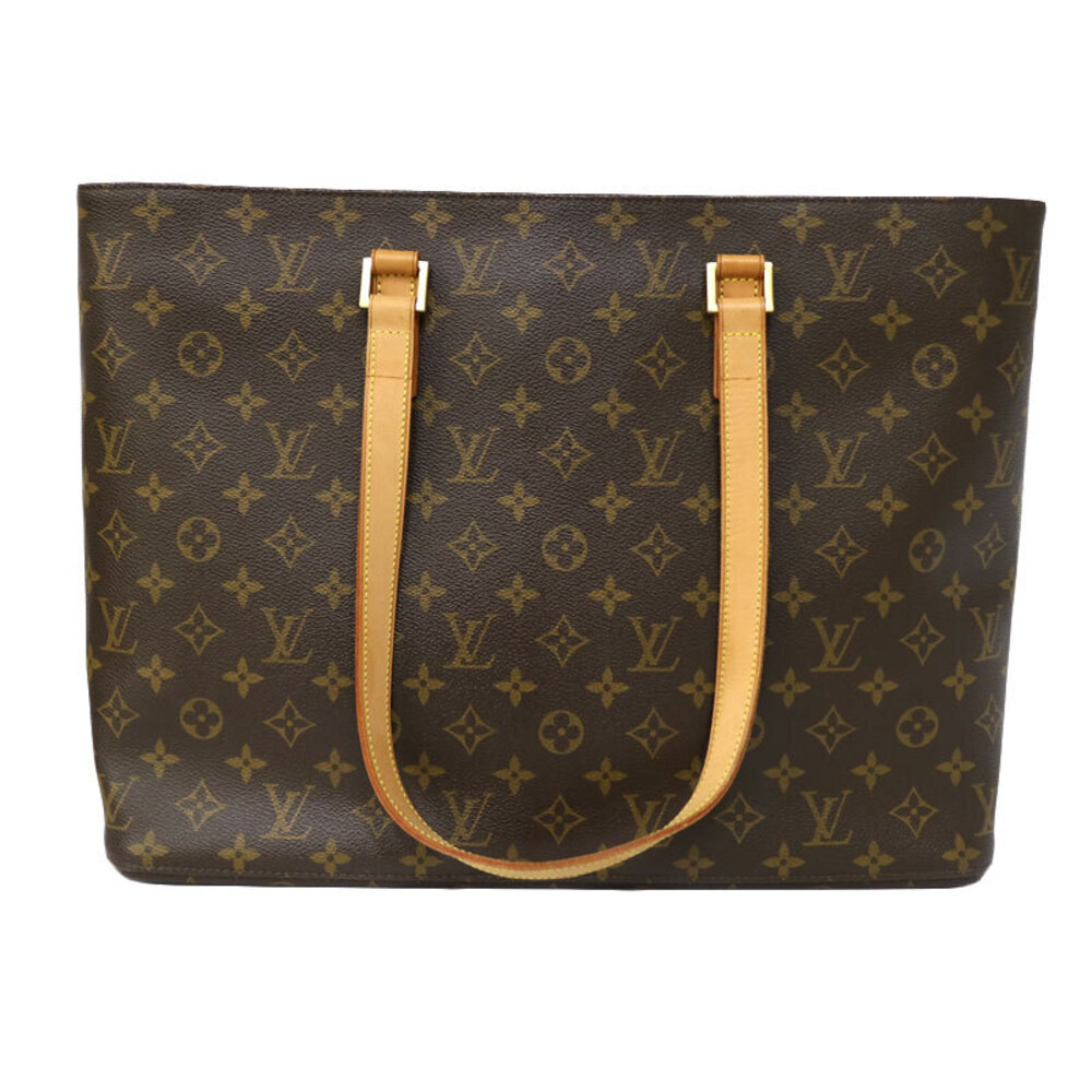 Louis Vuitton Luco Tote Shoulder Bag Monogram Brown VUITTON LV Document